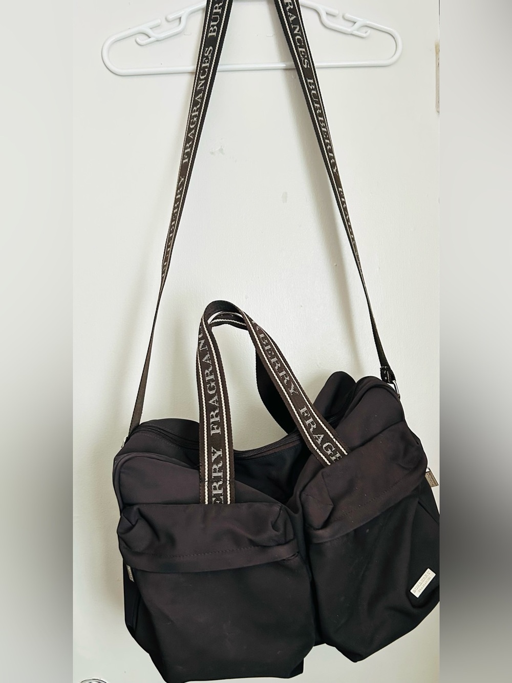 Burberry Fragrance Brown Duffle Tote Bag